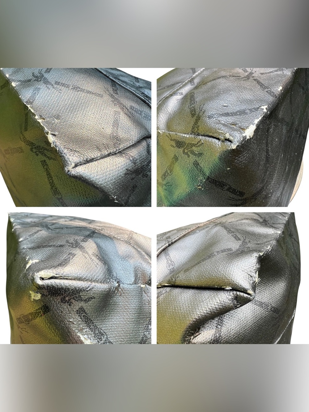 Longchamp Metallic Le Pliage Tote - Limited Edition Distressed - Picture 5 of 12